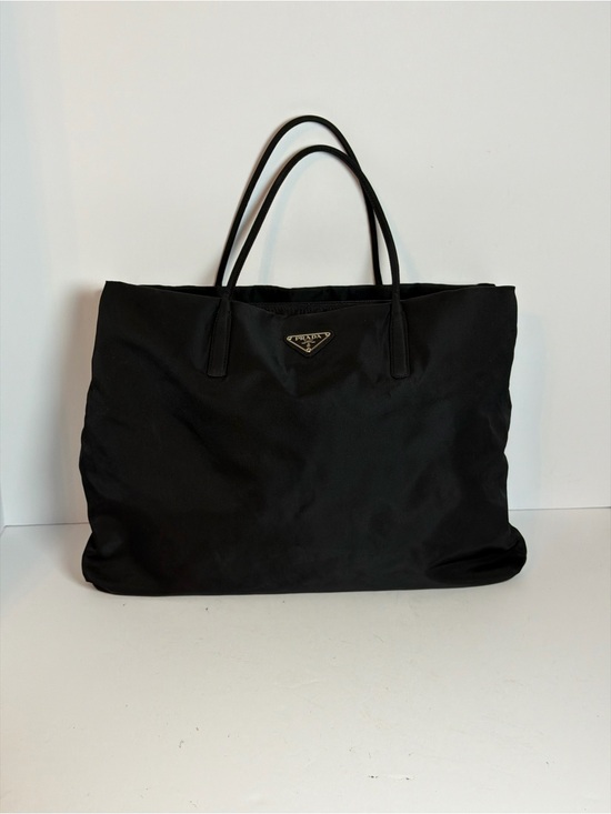 Prada Handbags - Prada Tessuto Black Nylon Tote Bag